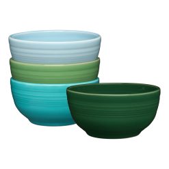 Fiesta Dinnerware - Mixed Aegean Bistro Coupe 5 1/2 Inch Cereal Bowl 22 oz, Set of 4 - Mixed Aegean Bistro Coupe 5 1/2 Inch Cereal Bowl 22 oz, Set of 4