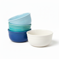 Fiesta Dinnerware - Mixed Coastal Blues All-Purpose 6-Inch 28OZ Gusto Bowls, Set of 4 - Mixed Coastal Blues All-Purpose 6-Inch 28OZ Gusto Bowls, Set of 4