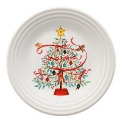 Fiesta Dinnerware - Holly Berry Christmas Tree Classic Rim 9 Inch Luncheon Plate - Holly Berry Christmas Tree Classic Rim 9 Inch Luncheon Plate