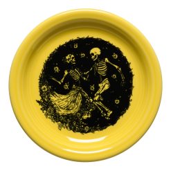 Alternative view of Fiesta Dinnerware - Skeleton Duet Sunflower Bistro Coupe 6 1/4 Inch Appetizer Plate - Skeleton Duet Sunflower Bistro Coupe 6 1/4 Inch Appetizer Plate