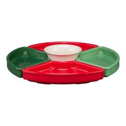 Fiesta Dinnerware - Christmas Mixed Color 5-Piece Color Entertaining Set 8 1/5 Inch - Christmas Mixed Color 5-Piece Color Entertaining Set 8 1/5 Inch