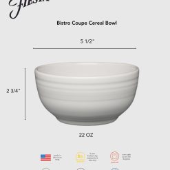 Alternative view of Fiesta Dinnerware - Lavender Bistro Coupe 5 1/2 Inch Cereal Bowl 22 OZ - Lavender Bistro Coupe 5 1/2 Inch Cereal Bowl 22 OZ