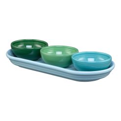 Fiesta Dinnerware - Aegean Mixed Colors 4-Piece Condiment Set - Aegean Mixed Colors 4-Piece Condiment Set