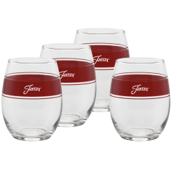 Fiesta Dinnerware - 15 oz. Fiesta® Frame Stemless Wine Scarlet, Set of 4 - 15 oz. Fiesta® Frame Stemless Wine Scarlet, Set of 4