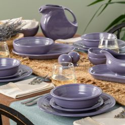 Alternative view of Fiesta Dinnerware - Lavender Classic Rim 3-Piece Place Setting, Service for 1 - Lavender Classic Rim 3-Piece Place Setting, Service for 1
