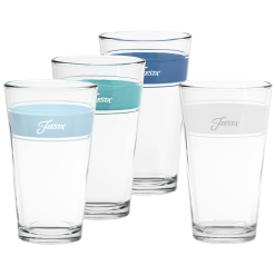 Fiesta Dinnerware - Coastal Blues 16 oz. Frame Cooler Mixed Color - Set of 4 - Coastal Blues 16 oz. Frame Cooler Mixed Color - Set of 4