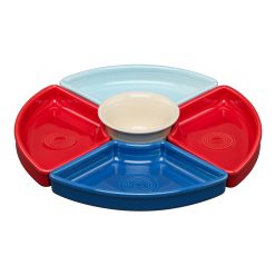 Fiesta Dinnerware - Americana 5-Piece Mixed Colors Entertaining Set 8 1/5 Inch - Americana 5-Piece Mixed Colors Entertaining Set 8 1/5 Inch