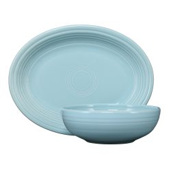 Fiesta Dinnerware - 2-Piece Serve Set 11 5/8 Inch Oval Platter & 38 OZ Bistro Bowl - 2-Piece Serve Set 11 5/8 Inch Oval Platter & 38 OZ Bistro Bowl
