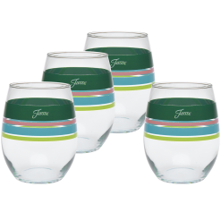 Fiesta Dinnerware - Retired 15 oz. Fiesta® Edgeline Stemless Wine Tropical, Set of 4 - Retired 15 oz. Fiesta® Edgeline Stemless Wine Tropical, Set of 4