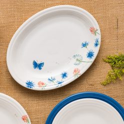 Alternative view of Fiesta Dinnerware - Breezy Floral 11 5/8 Inch Medium Oval Serving Platter - Breezy Floral 11 5/8 Inch Medium Oval Serving Platter