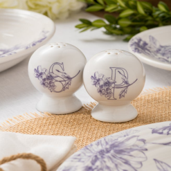 Alternative view of Fiesta Dinnerware - Botanical Floral Lavender 2 5/8 Inch Salt and Pepper Shaker Set - Botanical Floral Lavender 2 5/8 Inch Salt and Pepper Shaker Set