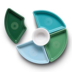 Alternative view of Fiesta Dinnerware - Aegean 5-Piece Mixed Colors Entertaining Set 8 1/5 Inch - Aegean 5-Piece Mixed Colors Entertaining Set 8 1/5 Inch