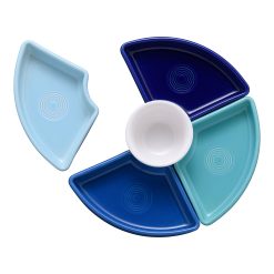 Alternative view of Fiesta Dinnerware - Coastal Blues 5-Piece Mixed Colors Entertaining Set 8 1/5 Inch - Coastal Blues 5-Piece Mixed Colors Entertaining Set 8 1/5 Inch