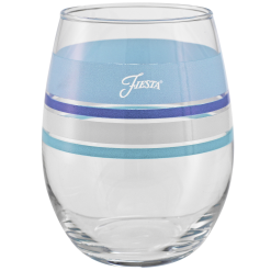 Alternative view of Fiesta Dinnerware - Coastal Blues 15 oz. Edgeline Stemless Wine, Set of 4 - Coastal Blues 15 oz. Edgeline Stemless Wine, Set of 4