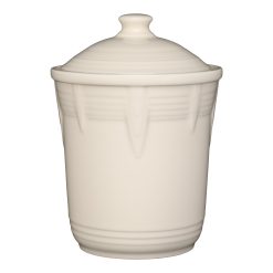 Fiesta Dinnerware - New Retired Linen Fiesta 2 Quart Medium Chevron Canister - New Retired Linen Fiesta 2 Quart Medium Chevron Canister