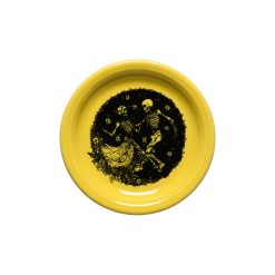 Fiesta Dinnerware - Skeleton Duet Sunflower Bistro Coupe 6 1/4 Inch Appetizer Plate - Skeleton Duet Sunflower Bistro Coupe 6 1/4 Inch Appetizer Plate