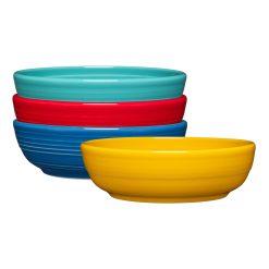 Fiesta Dinnerware - Mixed Vibrant Coupe 6 3/4 Inch Salad Bowl 24 OZ, Set of 4 - Mixed Vibrant Coupe 6 3/4 Inch Salad Bowl 24 OZ, Set of 4