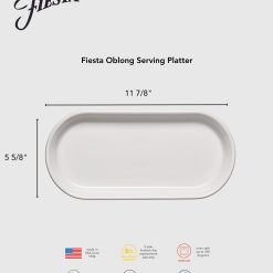 Alternative view of Fiesta Dinnerware - 11 7/8 Inch Oblong Serving Platter Foundry - 11 7/8 Inch Oblong Serving Platter Foundry