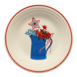 Fiesta Dinnerware - Americana Farmhouse Pitcher Classic Rim 9 Inch Luncheon Plate - Americana Farmhouse Pitcher Classic Rim 9 Inch Luncheon Plate