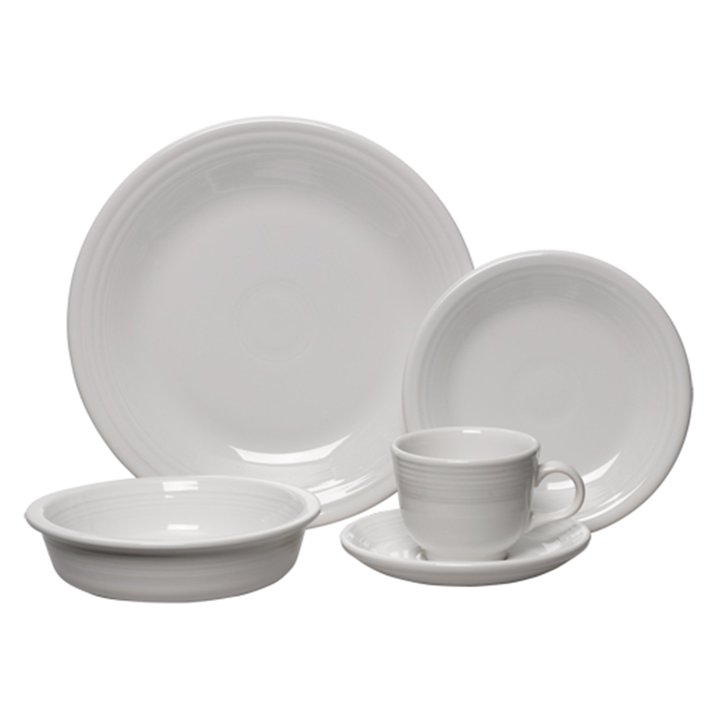 Fiesta Dinnerware - New Retired Classic Rim 5-Piece Place Setting, Service for 1 - New Retired Classic Rim 5-Piece Place Setting, Service for 1 - Image 3