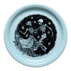 Fiesta Dinnerware - Skeleton Duet Sky Bistro Coupe 9 Inch Luncheon Plate - Skeleton Duet Sky Bistro Coupe 9 Inch Luncheon Plate