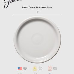Alternative view of Fiesta Dinnerware - New Retired Bistro Coupe 9 Inch Luncheon Plate - New Retired Bistro Coupe 9 Inch Luncheon Plate
