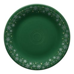 Fiesta Dinnerware - Jade Snowflake Classic Rim 10 1/2 Inch Dinner Plate - Jade Snowflake Classic Rim 10 1/2 Inch Dinner Plate