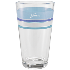 Alternative view of Fiesta Dinnerware - 16 oz. Fiesta® Edgeline Coastal Blue Cooler Glass - Set of 4 - 16 oz. Fiesta® Edgeline Coastal Blue Cooler Glass - Set of 4