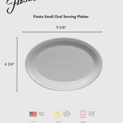 Alternative view of Fiesta Dinnerware - New Retired Fiesta 9 5/8 Inch Small Oval Serving Platter - New Retired Fiesta 9 5/8 Inch Small Oval Serving Platter