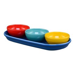 Fiesta Dinnerware - Vibrant Mixed Colors 4-Piece Condiment Set - Vibrant Mixed Colors 4-Piece Condiment Set